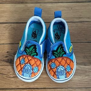 Vans Spongebob SquarePants Classic Slip-on Shoes Toddler Size 4
